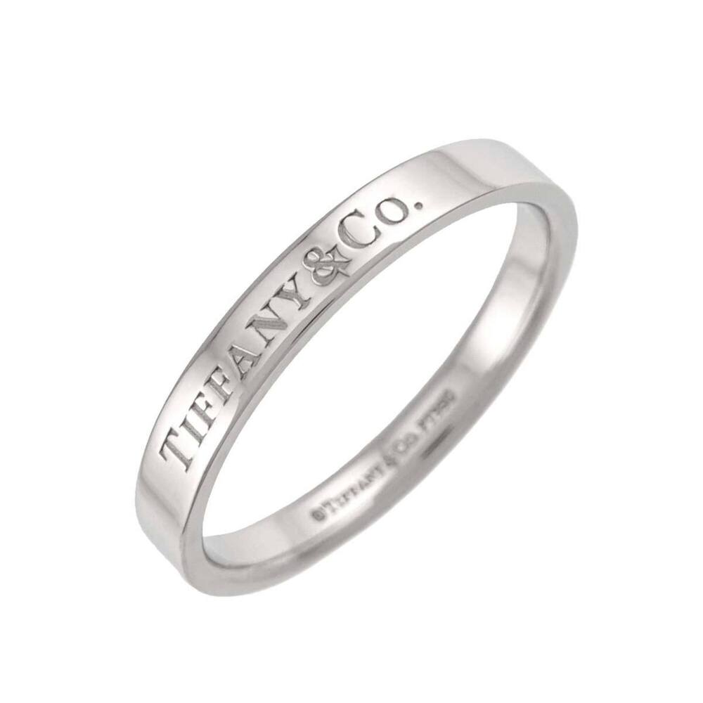 Tiffany & Co. Flat Band Ring, Platinum (Pt)